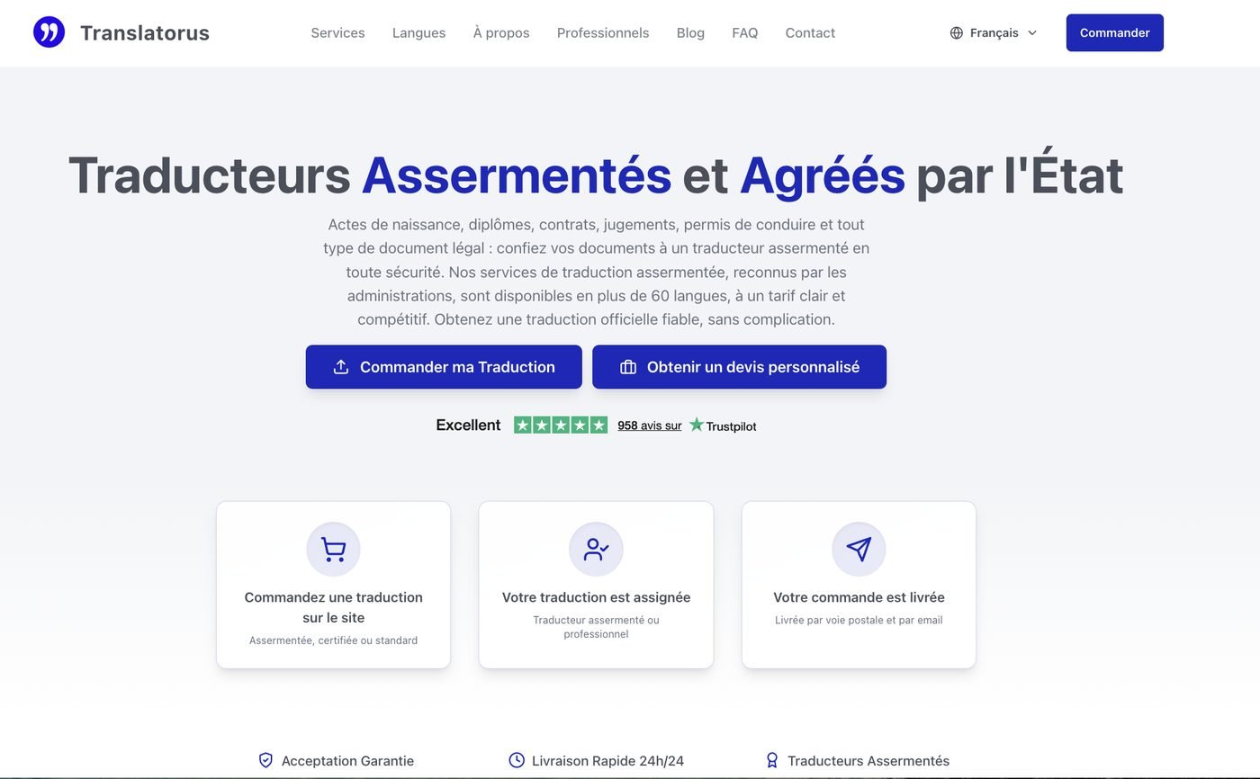 Translatorus admin dashboard: orders and real-time revenue